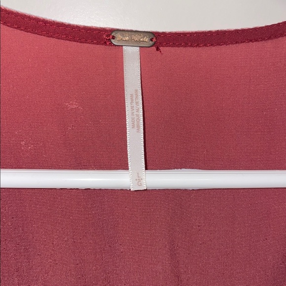 Free People Red Velvet Dress - Picture 3 of 7